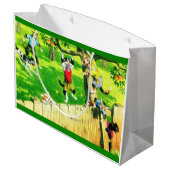 Alfred Mainzer cats登山とリンゴの木 ラージペーパーバッグ (裏面アングル)