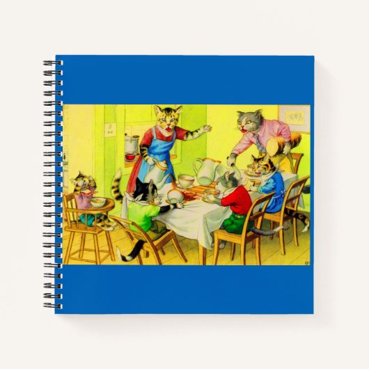 Alfred Mainzer cats Dinner Disaster ノートブック (正面)