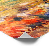 Alfred Sisleyによるゲーンジーのビーチで ポスター (角)