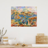 Alfred Sisleyによるゲーンジーのビーチで ポスター (キッチン)