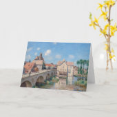 Alfred Sisleyのアートワーク – Le Pont de Moret カード (黄色い花)