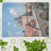 Alfred Sisleyのアートワーク – Le Pont de Moret キッチンタオル (折り畳み)