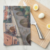 Alfred Sisleyのアートワーク – Le Pont de Moret キッチンタオル (四つ折り)