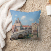 Alfred Sisleyのアートワーク – Le Pont de Moret クッション (ブランケット)