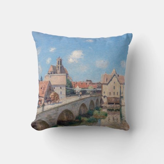 Alfred Sisleyのアートワーク – Le Pont de Moret クッション (正面)