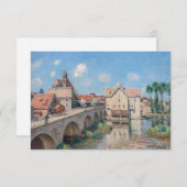 Alfred Sisleyのアートワーク – Le Pont de Moret サンキューカード (正面/裏面)