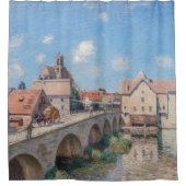 Alfred Sisleyのアートワーク – Le Pont de Moret シャワーカーテン (正面)