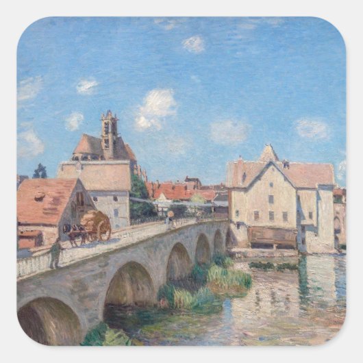 Alfred Sisleyのアートワーク – Le Pont de Moret スクエアシール (正面)