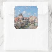 Alfred Sisleyのアートワーク – Le Pont de Moret スクエアシール (バッグ)