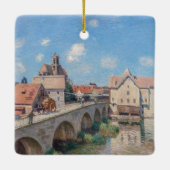 Alfred Sisleyのアートワーク – Le Pont de Moret セラミックオーナメント (裏面)