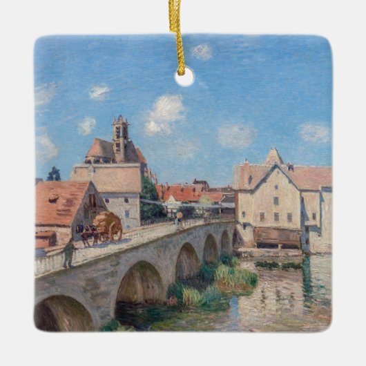 Alfred Sisleyのアートワーク – Le Pont de Moret セラミックオーナメント (正面)