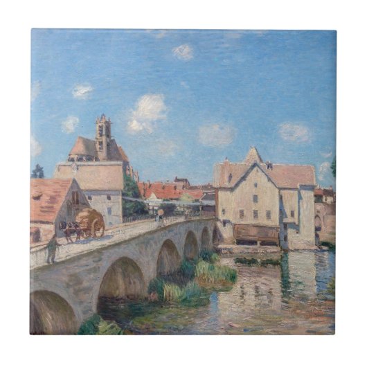 Alfred Sisleyのアートワーク – Le Pont de Moret タイル (正面)