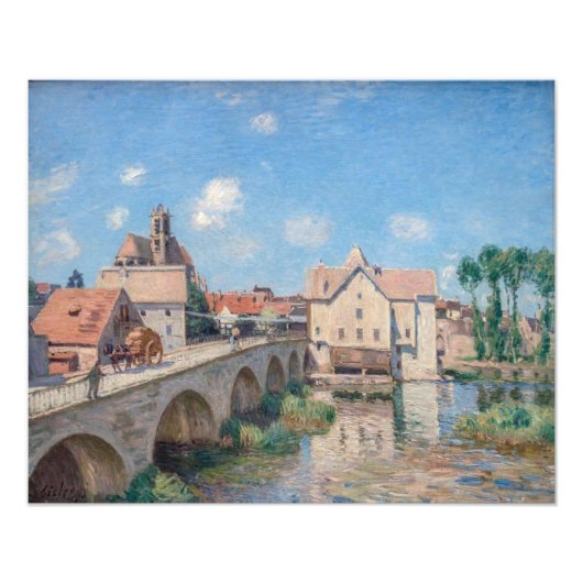 Alfred Sisleyのアートワーク – Le Pont de Moret フォトプリント (正面)