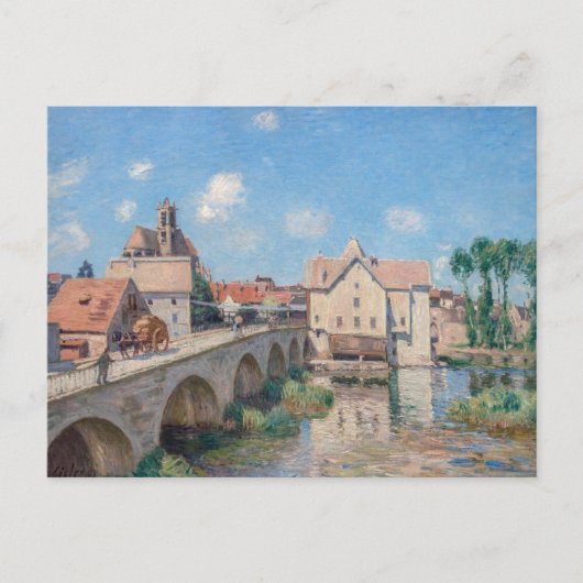 Alfred Sisleyのアートワーク – Le Pont de Moret ポストカード (正面)