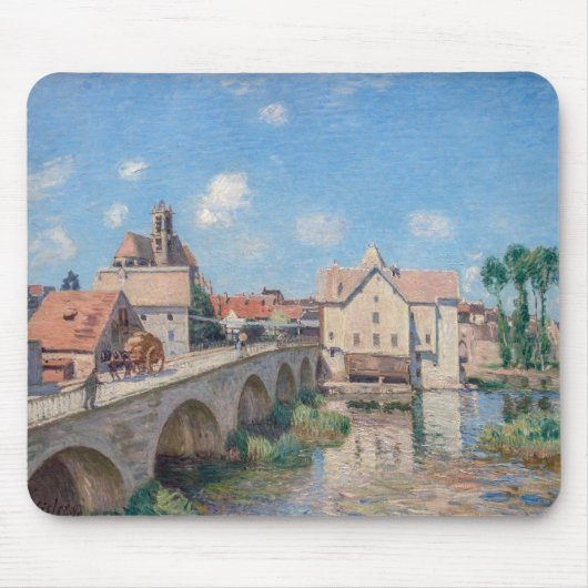Alfred Sisleyのアートワーク – Le Pont de Moret マウスパッド (正面)