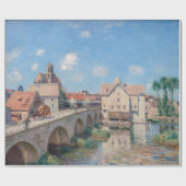 Alfred Sisleyのアートワーク – Le Pont de Moret ラッピングペーパー (フラット)