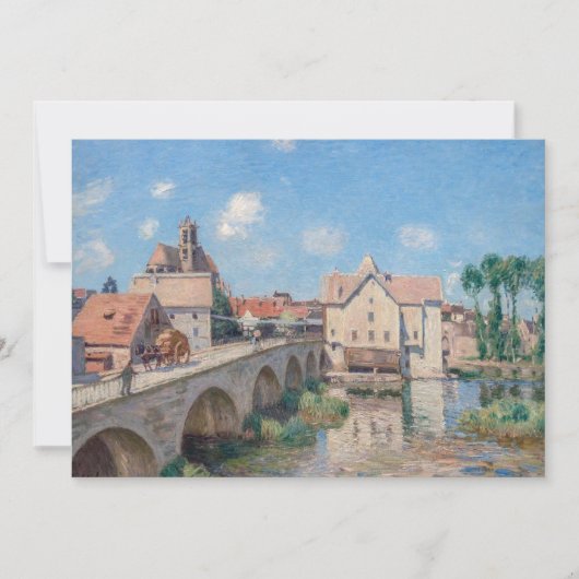 Alfred Sisleyのアートワーク – Le Pont de Moret 招待状 (正面)