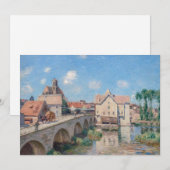 Alfred Sisleyのアートワーク – Le Pont de Moret 招待状 (正面/裏面)
