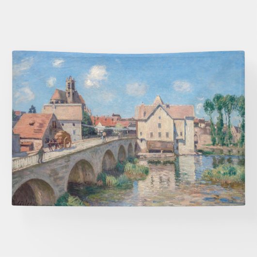 Alfred Sisleyのアートワーク – Le Pont de Moret 横断幕 (横)