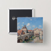 Alfred Sisleyのアートワーク – Le Pont de Moret 缶バッジ (正面&裏面)