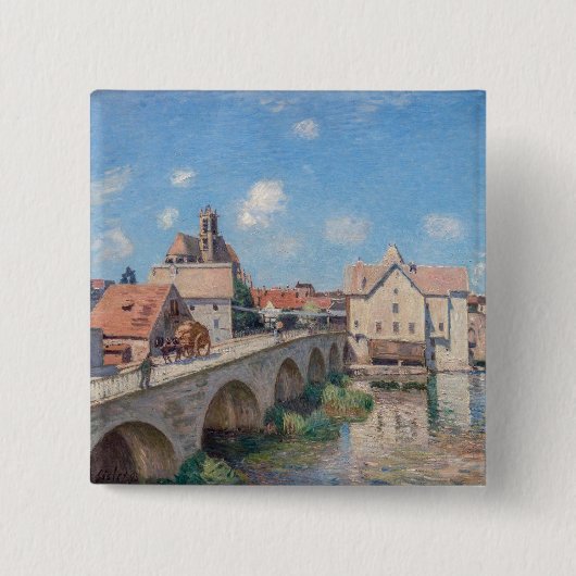 Alfred Sisleyのアートワーク – Le Pont de Moret 缶バッジ (正面)