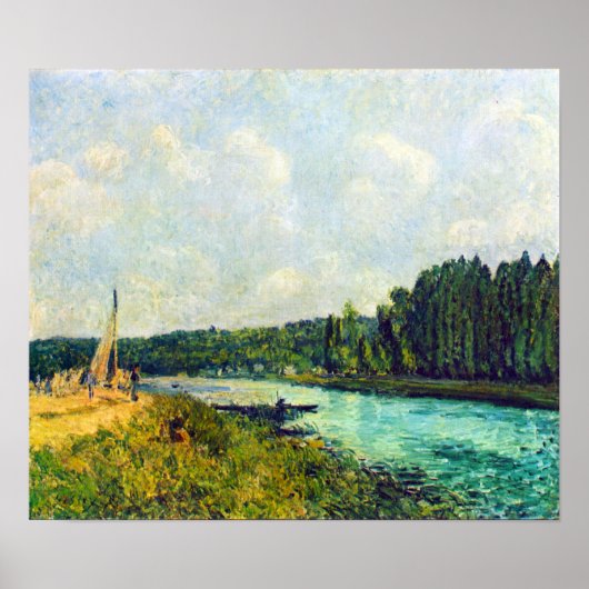 Alfred Sisley – オワーズの銀行 ポスター (正面)