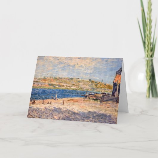 Alfred Sisley – サンマンメスのリバーバンクス カード (正面)