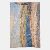 Alfred Sisley – サンマンメスのリバーバンクス キッチンタオル (縦)