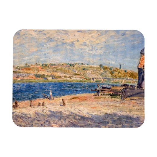 Alfred Sisley – サンマンメスのリバーバンクス マグネット (横)