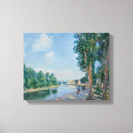 Alfred Sisley – サンマンメス。ジューンサンシャイン キャンバスプリント