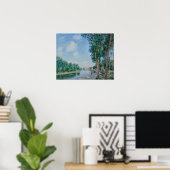 Alfred Sisley – サンマンメス。ジューンサンシャイン ポスター (ホームオフィス)