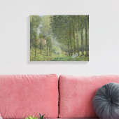 Alfred Sisley – ストリーム沿いの休憩 キャンバスプリント (インサイチュ (リビング))