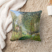 Alfred Sisley – ストリーム沿いの休憩 クッション (ブランケット)