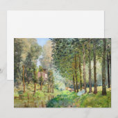 Alfred Sisley – ストリーム沿いの休憩 サンキューカード (正面/裏面)