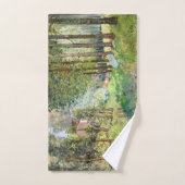 Alfred Sisley – ストリーム沿いの休憩 バスタオルセット (ハンドタオル)