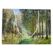 Alfred Sisley – ストリーム沿いの休憩 ラージペーパーバッグ (裏面)