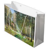 Alfred Sisley – ストリーム沿いの休憩 ラージペーパーバッグ (正面アングル)