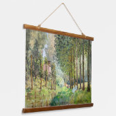 Alfred Sisley – ストリーム沿いの休憩 吊り下げ型タペストリー (傾斜あり)