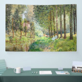 Alfred Sisley – ストリーム沿いの休憩 横断幕 (トレードショー)