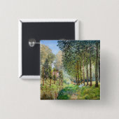 Alfred Sisley – ストリーム沿いの休憩 缶バッジ (正面&裏面)