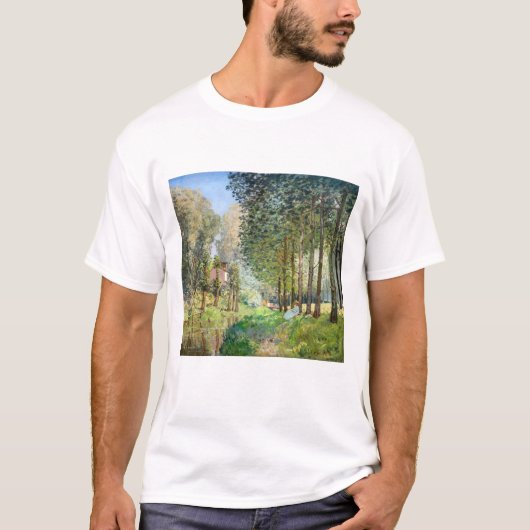 Alfred Sisley – ストリーム沿いの休憩 Tシャツ (正面)