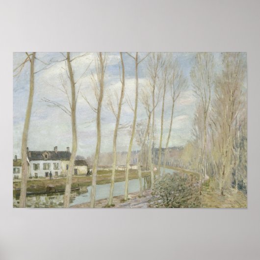 Alfred Sisley – ローイング運河 ポスター (正面)