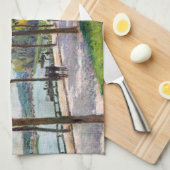 Alfred Sisley – 栗の木々の対立遺伝子 キッチンタオル (四つ折り)