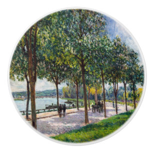 Alfred Sisley – 栗の木々の対立遺伝子 セラミックノブ
