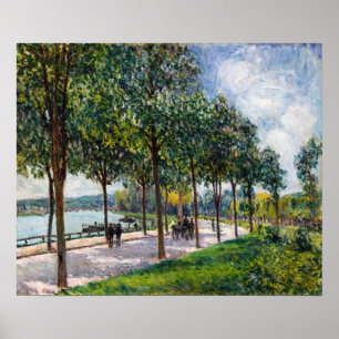 Alfred Sisley – 栗の木々の対立遺伝子 ポスター
