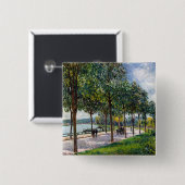 Alfred Sisley – 栗の木々の対立遺伝子 缶バッジ (正面&裏面)