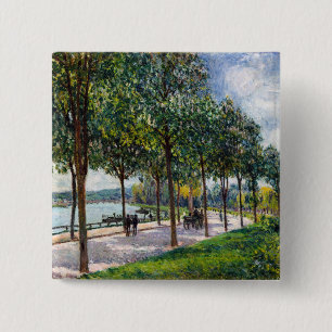 Alfred Sisley – 栗の木々の対立遺伝子 缶バッジ