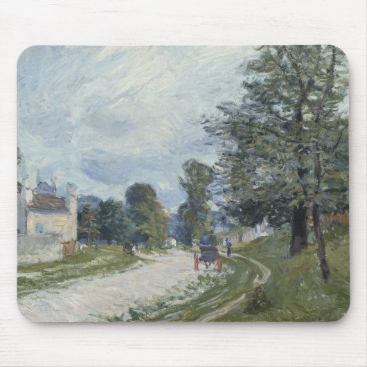 Alfred Sisley – 道の曲がり マウスパッド (正面)