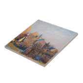 Alfred Sisley -霜の降りた Morning in Louveciennes タイル (側面)