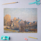 Alfred Sisley -霜の降りた Morning in Louveciennes 薄葉紙 (クラフト)